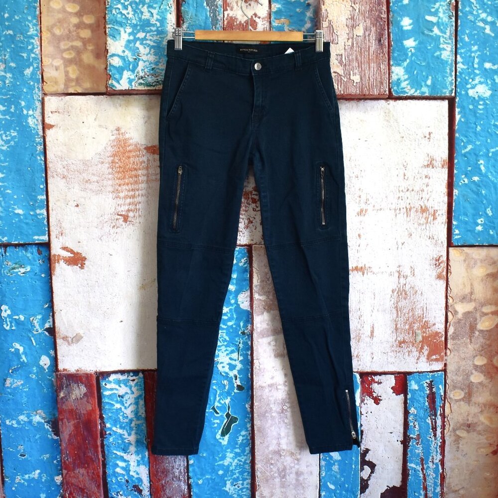 Women's Banana Republic Utility Skinny Pants Zipper Ankle SIZE 6 True Navy